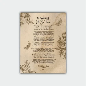 Aluminum Framed -Romantic Poetry Gift