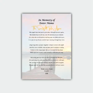 Aluminum Print- Bereavement Poetry