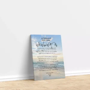 Canvas Print- In memory of - Bereavement Poetry